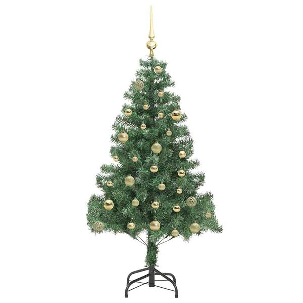 vidaXL Weihnachtsbaum mit 150 LEDs mit St&auml;nder Gr&uuml;n 150 cm PVC