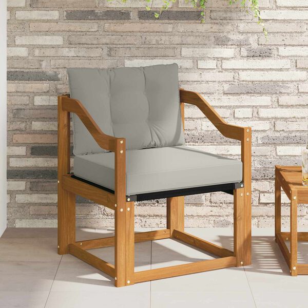 vidaXL Outdoor-Sofagarnitur Massives Akazienholz und Textilene