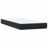 vidaXL Boxspringbett mit Matratze Schwarz 200x220 cm Samt