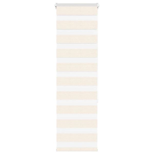 vidaXL Doppelrollo Marmorbeige 50x150 cm Stoffbreite 45,9 cm Polyester
