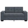 vidaXL Zweisitzer-Sofa Dunkelgrau 160x77x82 cm Samt
