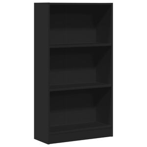 vidaXL B&uuml;cherregal Schwarz 60x24x109 cm Holzwerkstoff