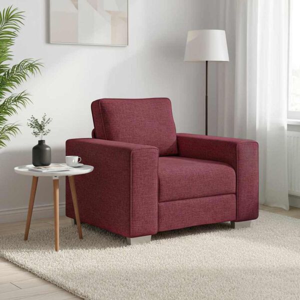 vidaXL Sofa Weinrot 100 x 77 x 82 cm Stoff