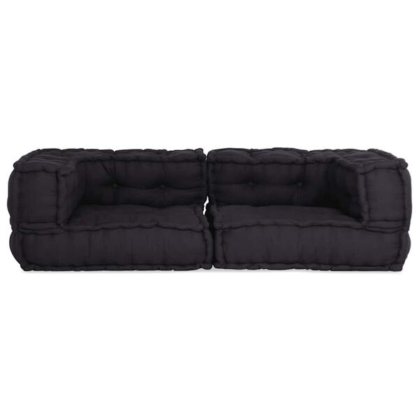 vidaXL 2-Sitzer-Modulsofa Anthrazit 140x70x36 cm Stoff