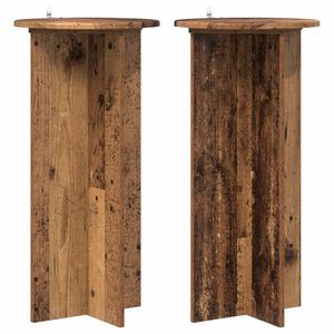 vidaXL Pflanzenst&auml;nder 2 pcs Altholz 40 x 40 x 80 cm Holzwerkstoff