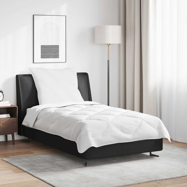 vidaXL Bettdecke mit Kissen 2 pcs Wei&szlig; Mikrofaser