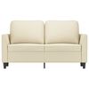 vidaXL 2-Sitzer-Sofa Creme 120 cm Kunstleder
