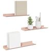 vidaXL Schwebendes Regal Wandmontiert 3 pcs Rosa 40 x 9 x 2,5 cm Stahl