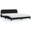 vidaXL Bettgestell "Dover" Schwarz 160x200 cm Stoff