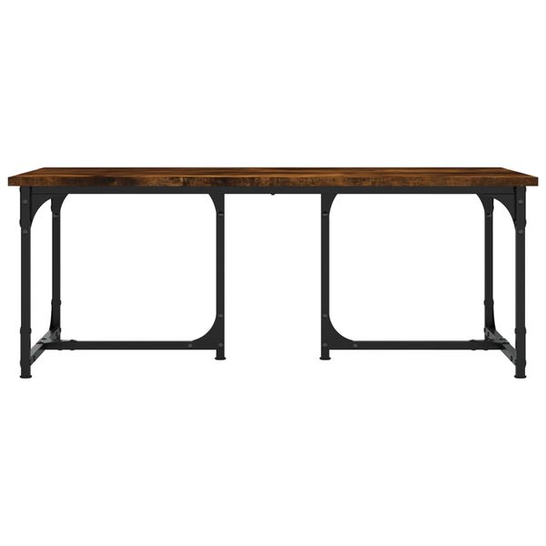 vidaXL Couchtisch Räuchereiche 90x50x35 cm Holzwerkstoff