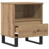 vidaXL Nachttische 2 Stk. Artisan-Eiche 40x35x50 cm Holzwerkstoff