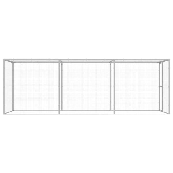 vidaXL Katzenk&auml;fig 4,5x1,5x1,5 m Verzinkter Stahl