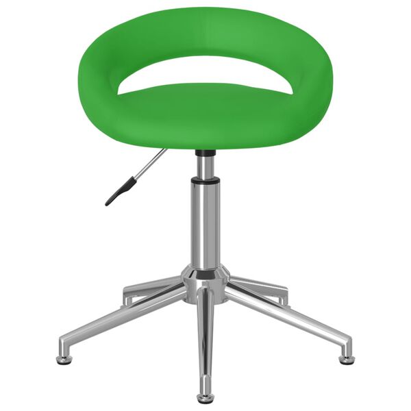 vidaXL Esszimmerst&uuml;hle 2 Stk. Drehbar Gr&uuml;n Kunstleder