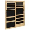 vidaXL Spiegel-Schmuckschrank mit LED-Beleuchtung Wandmontage