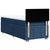 vidaXL Boxspringbett mit Matratze Blau 90x200 cm Stoff