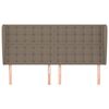vidaXL Kopfteil mit Ohren Taupe 163x23x118/128 cm Stoff