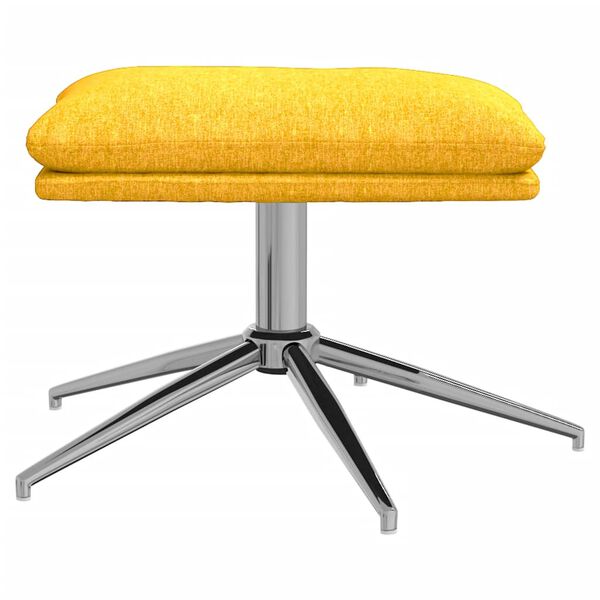 vidaXL Fu&szlig;hocker Senfgelb 60x60x35 cm Stoff