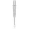 vidaXL Zaunpfosten 2 pcs Silber 20 x 20 x 190 cm Metall