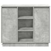 vidaXL LED-Sideboard Beton Grau 90 x 32 x 75 cm Holzwerkstoff