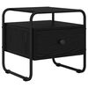 vidaXL Nachttisch Schwarze Eiche 40 x 39,5 x 40 cm Holzwerkstoff
