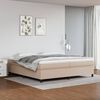 vidaXL Boxspringbettgestell Cappuccino-Braun 200x200 cm Kunstleder