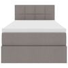vidaXL Aufbewahrungsbett mit Matratze Taupe 90 x 200 cm Holzwerkstoff