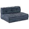 vidaXL Modulares Sofa Geometrisch 4 pcs Indigo 70 x 70 x 56 cm Stoff
