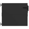 vidaXL Gartentor Schwarz 85 x 100 cm Pulverbeschichteter Stahl