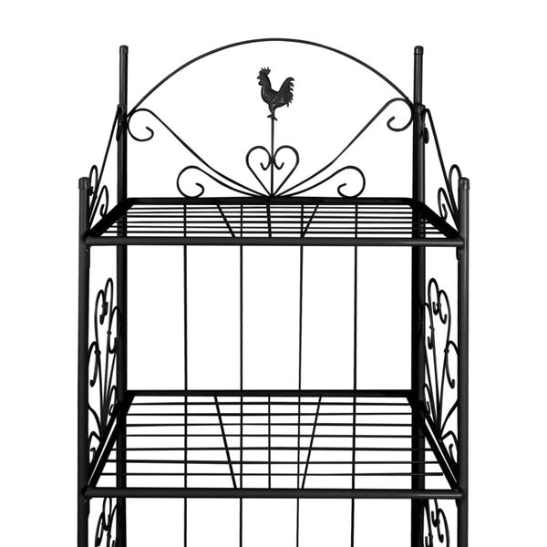 Pflanzentreppe Blumenregal Blumenst&auml;nder schwarz