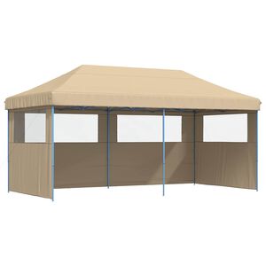 vidaXL Partyzelt 292 x 580 x 315 cm Beige Oxford-Stoff