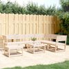 vidaXL 7-tlg. Garten-Lounge-Set Massivholz Kiefer