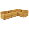 vidaXL Modulare Sofagarnitur 4 pcs Gelb Stoff