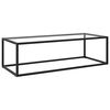 vidaXL Couchtisch Schwarz mit Hartglas 120x60x35 cm