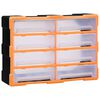 vidaXL Multi-Schubladen-Organizer 8 gro&szlig;e Schubladen 52x16x37 cm