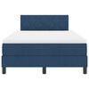 vidaXL Boxspringbett mit Matratze mit LED Blau 120 x 190 cm Stoff