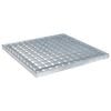 vidaXL Gitter Silber 40 x 40 x 2 cm Feuerverzinkter Stahl