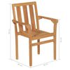 vidaXL 9-tlg. Garten-Essgruppe Teak Massivholz