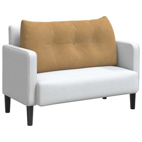 vidaXL R&uuml;ckenkissen Braun 100 x 24 x 50 cm Samt