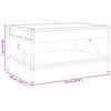 vidaXL Couchtisch mit Infinity-LED Braun Eichen-Optik 70x50x38 cm