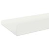 vidaXL Schwebendes Regal 2 pcs Wei&szlig; 100 x 9 x 2,5 cm Stahl