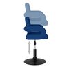 vidaXL Barhocker Blau Stoff