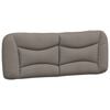 vidaXL Bett mit Matratze "Hvar" Taupe 140x190 cm Stoff