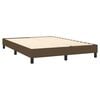 vidaXL Boxspringbett mit Matratze Dunkelbraun 140x200 cm Stoff