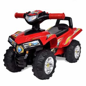 Rotes Aufsitz-Quad f&uuml;r Kinder mit Sound und Licht