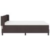 vidaXL Boxspringbett mit Matratze Dunkelbraun 190 x 140 cm Polyester