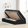 vidaXL Aufbewahrungsbett mit Matratze Schwarz 90 x 190 cm Polyester