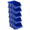 vidaXL Stapelbare Lagerboxen 35 Stk. 218 x 360 x 156 mm Blau