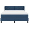 vidaXL Boxspringbett mit Matratze mit Matratze Blau 140 x 190 cm Stoff