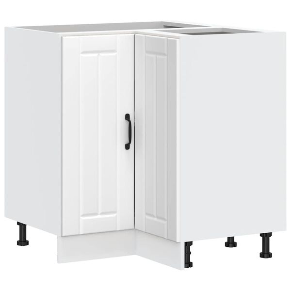 vidaXL Küchen-Eckunterschrank Lucca Weiß Holzwerkstoff