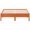 vidaXL Massivholzbett ohne Matratze Wachsbraun 120x190 cm Kiefernholz